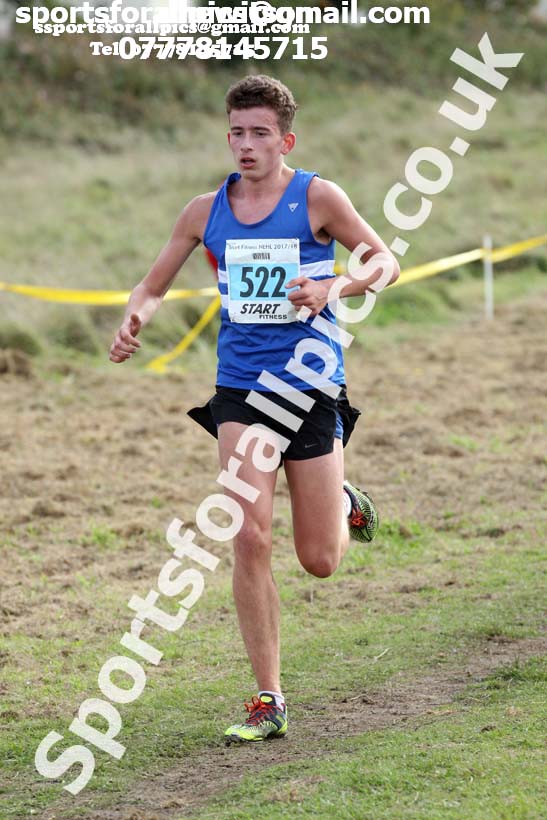 Mens under-17s Start Fitness North Eastern Harriers League, Wrekenton, Gateshead. Photo:  David T. Hewitson/Sports for All Pics